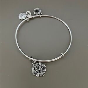 Alex and Ani Silver Filigree Charm Bracelet